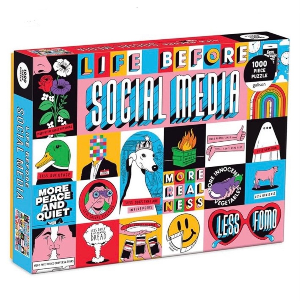 Colorful 'Life Before Social Media' Puzzle Galison